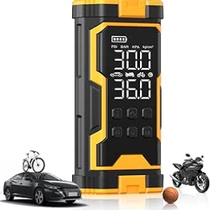 Compresseur d'Air Portable Pumptiva 150PSI - Gonfleur de Pneus Cordless Auto-Stop