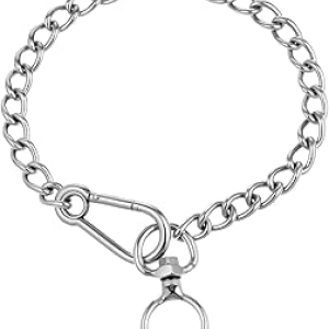 Collier Chaîne Chien Inox - Anti-Morsure Ajustable Small/Medium