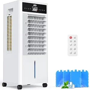 Climatiseur Portable JRD - Refroidisseur Évaporatif 4 en 1 avec Minuteur 12H