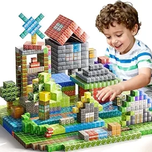 Blocs Magnétiques 110 Pièces - Jouet STEM Montessori Enfant 3-10 ans