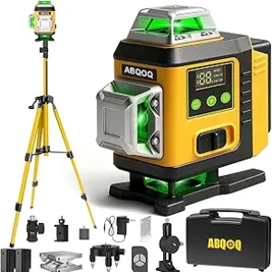 Laser Level 360° Auto-nivelant - Niveau Laser Vert 16 Lignes avec Trépied