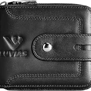 Portefeuille Homme Cuir Véritable avec Protection RFID - 13 Compartiments
