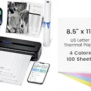 Imprimante Thermique Portable M832D + 100 Feuilles Couleur - Sans Encre