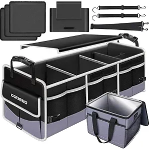 Organiseur de Coffre Auto avec Sac Isotherme Étanche - 3 Compartiments