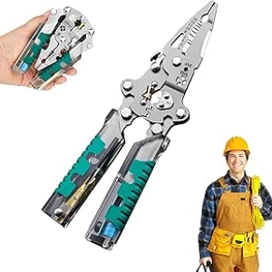 Pince Multi-Outils Électricien 20 en 1 - Dénudeur de Câble et Tournevis Pliant