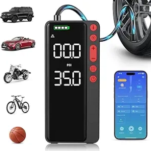 Compresseur d'Air Portable 150PSI avec App - Pompe Voiture sans Fil