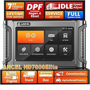 ANCEL HD7000 Elite - Scanner Diagnostic Camion Lourd DPF Regen 7''