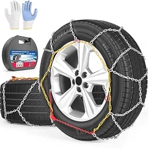 Chaînes à Neige Universelles pour Voiture - Installation Rapide et Grip Renforcé