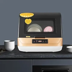 Lave-vaisselle Portable Compact 7.8L - Lave-vaisselle de Comptoir pour Petit Appartement