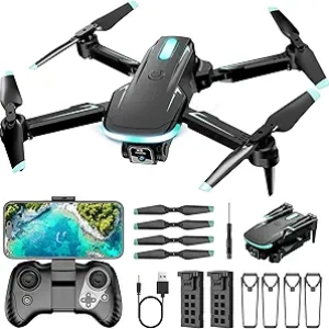 Drone Caméra 1080P HD FPV Pliable pour Enfants et Débutants - 2 Batteries