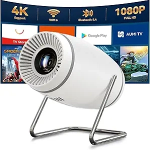 Mini Projecteur 4K WiFi 180° Rotatif - Portable Home Cinema 130 pouces