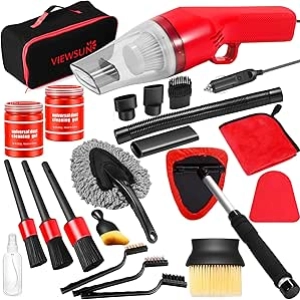 Kit Nettoyage Voiture 17 Pièces Viewsun - Aspirateur + Accessoires Détailing