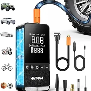 Compresseur d'air portable 150 PSI - Pompe à air intelligente pour voiture
