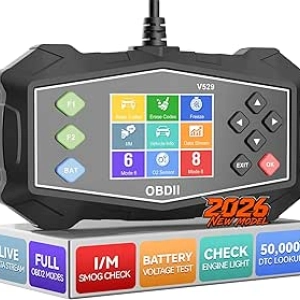 Scanner OBD2 Professionnel 2026 - Lecteur Code Moteur avec Testeur Batterie et Diagnostic Complet