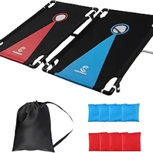 Jeu Cornhole 3FT x 2FT - Ensemble Complet Portable avec Sacs Haricots & Housse