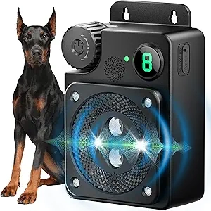 Anti-Aboiement Ultrasonique pour Chiens | Portée 50m | 3 Modes Ajustables