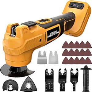 Outil Oscillant sans Fil 20V DeWalt - Moteur Brushless 21000 OPM + 23 Accessoires