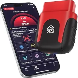 Lecteur OBD2 Bluetooth IA 2025 pour iPhone & Android - Diagnostic Auto Sans Abonnement