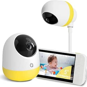Babyphone Ellie Pro 2K avec Caméra - Sans WiFi, Portée 1000ft