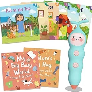 Stylo Parlant QuTZ avec 8 Livres Interactifs - Apprentissage Lecture Enfant 3+