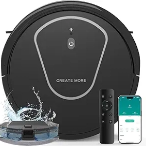 Robot Aspirateur Laveur Bagotte 5000Pa - 3-en-1 avec WiFi et Commande Vocale