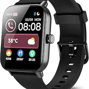 Smartwatch Homme Femme 1.8" avec Alexa - Cardiofréquencemètre SpO2 IP68