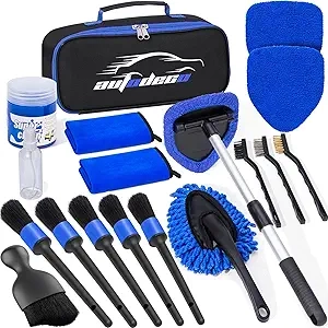 Kit Nettoyage Voiture 17 Pièces + Outil Pare-Brise Professionnel AUTODECO