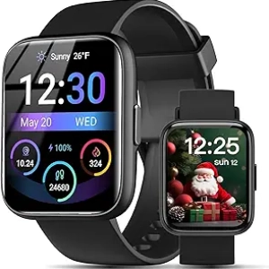 Montre Connectée Homme Femme 1.83" HD - 100 Sports, Assistant IA, Étanche IP68