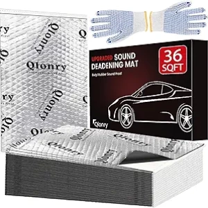 Tapis d'insonorisation automobile 28 pièces - Isolation phonique voiture
