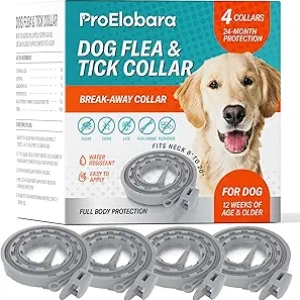 Collier Antiparasitaire pour Chien - Protection Puces et Tiques 24 Mois