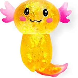 Axolotl Squishy Fidget Toy Anti-Stress Orange - Jouet Apaisant