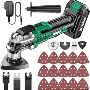 Outil multifonction oscillant KIMO 20V sans fil - 26 accessoires, 21000 OPM