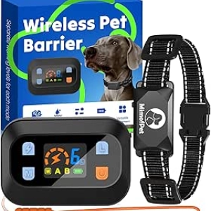 Barrière pour Chien Sans Fil Étanche MIMOFPET - Système de Contrôle d'Accès Réglable