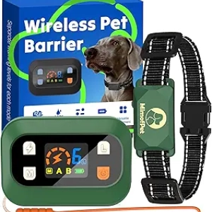 Barrière pour Chien Sans Fil Étanche MIMOFPET - Jusqu'à 8,2 ft