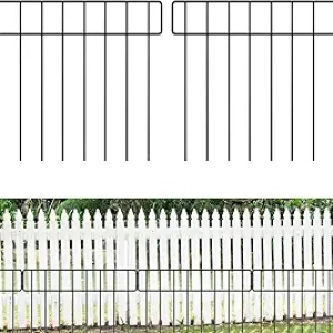 Barrière de Jardin 42,5FT Anti-Fouissement - 30 Panneaux Clôture Chien Lapin