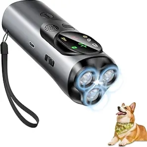 Appareil Anti-Aboiement Ultrasonique Rechargeable pour Chien - Intérieur & Extérieur