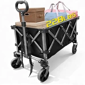 Chariot Pliable 220 kg - Chariot de Jardin et Courses Pratique