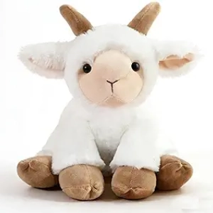 Peluche Chèvre 20cm - Jouet Doux pour Enfants | Cadeau Noël