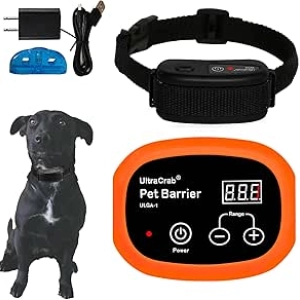 Barrière électrique sans fil pour chien - Clôture intérieure rechargeable
