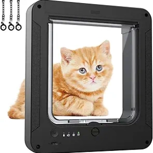 Chatière Automatique Intelligente avec Capteur RFID - Porte Chat 4 Modes