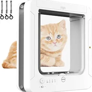 Chatière Intelligente RFID avec Capteur - Porte Chat Automatique 4 Modes