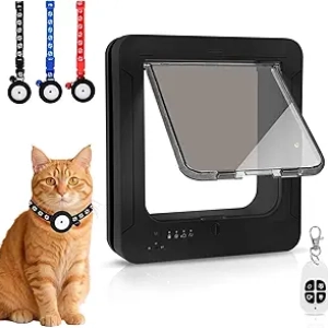 Chatière Intelligente RFID avec Capteur - Accès Sécurisé pour Chat d'Intérieur/Extérieur