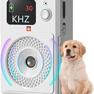 Appareil Anti-Aboiement Ultrasonique Rechargeable pour Chiens - Dressage Intérieur/Extérieur