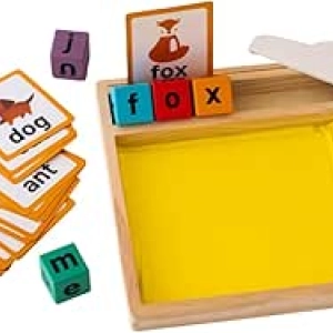Plateau d'Écriture Montessori avec Sable - Jeu Apprentissage Lecture Enfant 3+
